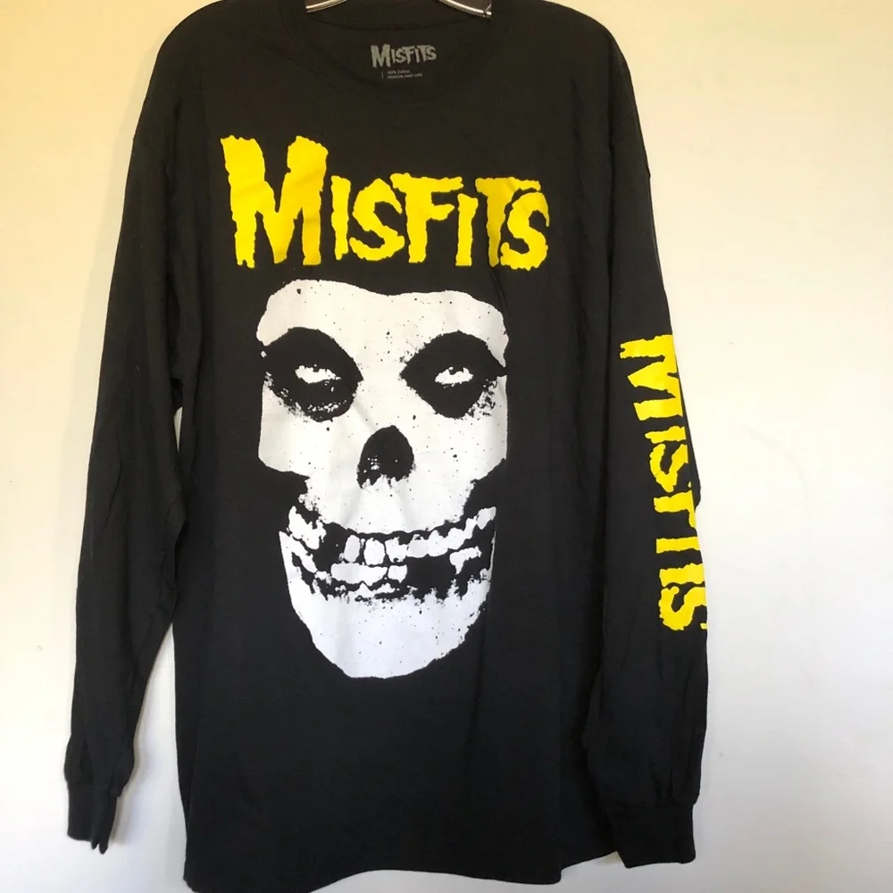 Misfits Long Sleeve Black Punk T Shirt - Picture 3 of 3